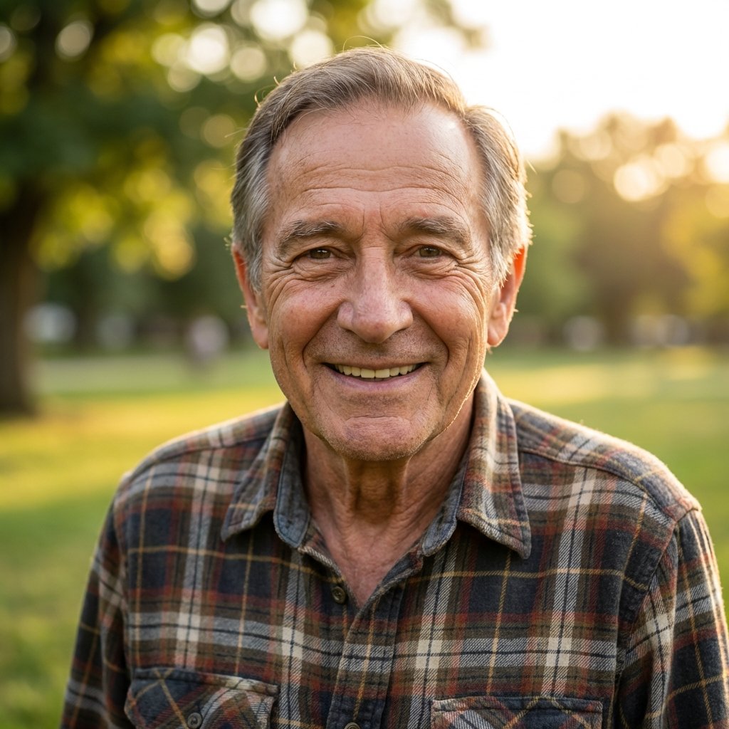 Genuine smile portrait